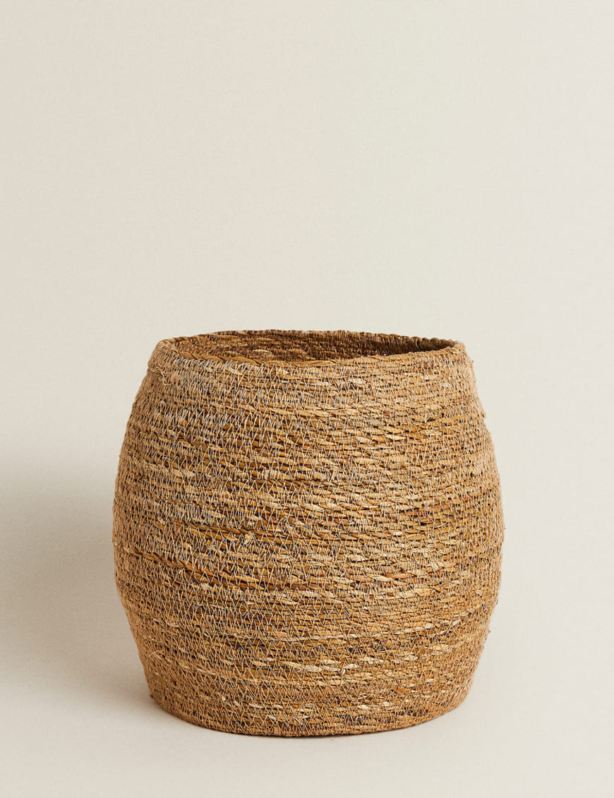 ست سبد حصیری زیکزی