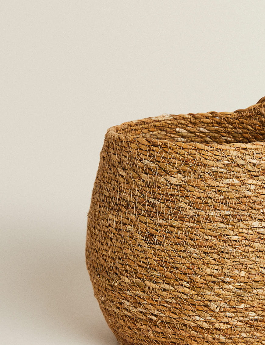 ست سبد حصیری زیکزی